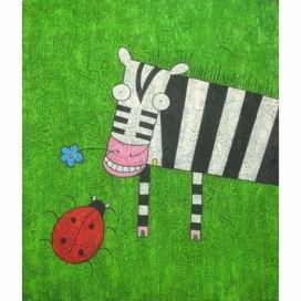 Obraz - Zebra s beruškou FORLIVING