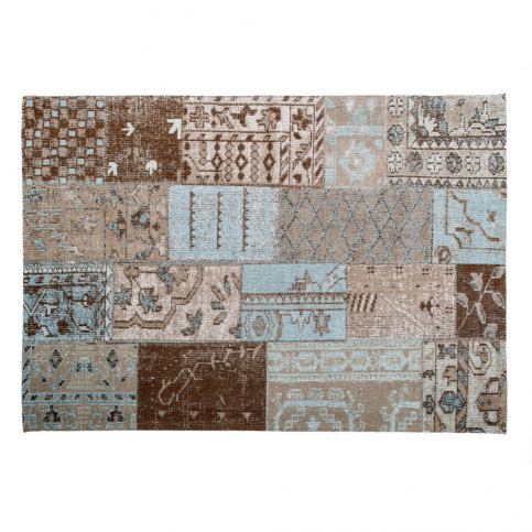 Hnědý koberec s příměsí bavlny Cotex India, 140 x 200 cm - Bonami.cz