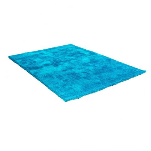 Modrý koberec s příměsí bavlny Cotex Donare, 70 x 140 cm - Bonami.cz