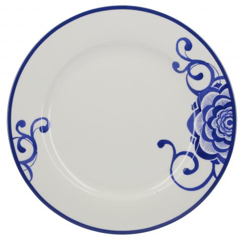 . Porcelánový jídelní talíř Bluris, 27x27 cm - Alomi Design