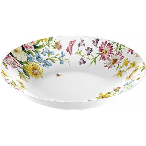 . Porcelánový talíř Summer Garden na těstoviny, 20,5x20,5x4,5 cm - Alomi Design