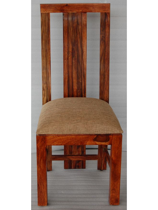 Židle s polstrovaným sedákem z indického masivu palisandr, Only stain - Lakšmi - Indický Nábytek.cz