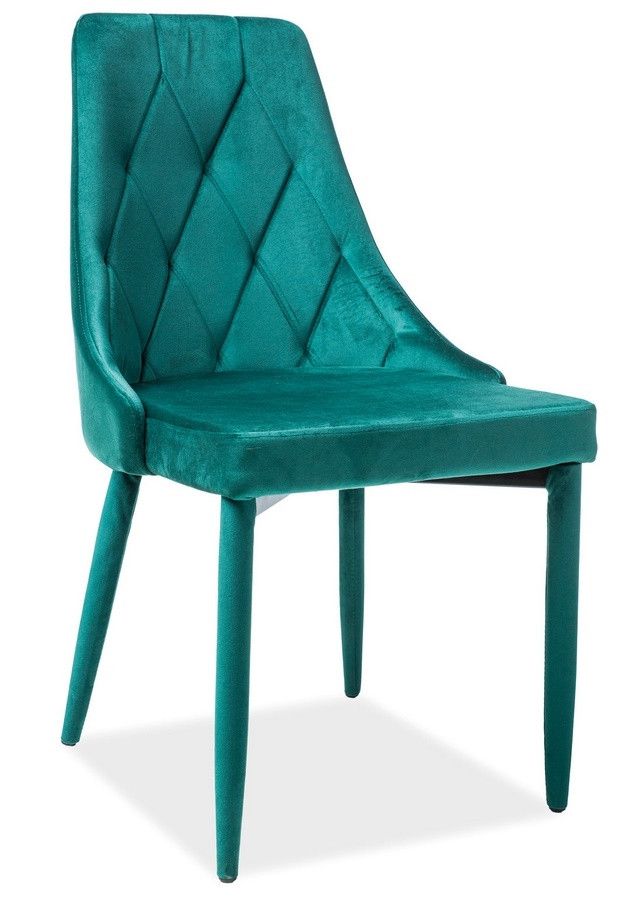 Casarredo Jídelní čalouněná židle TRIX VELVET zelená - ATAN Nábytek