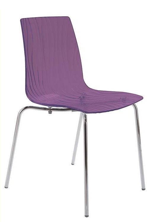 Stima Židle Calima Malva transparente - fialová průhledná - ATAN Nábytek