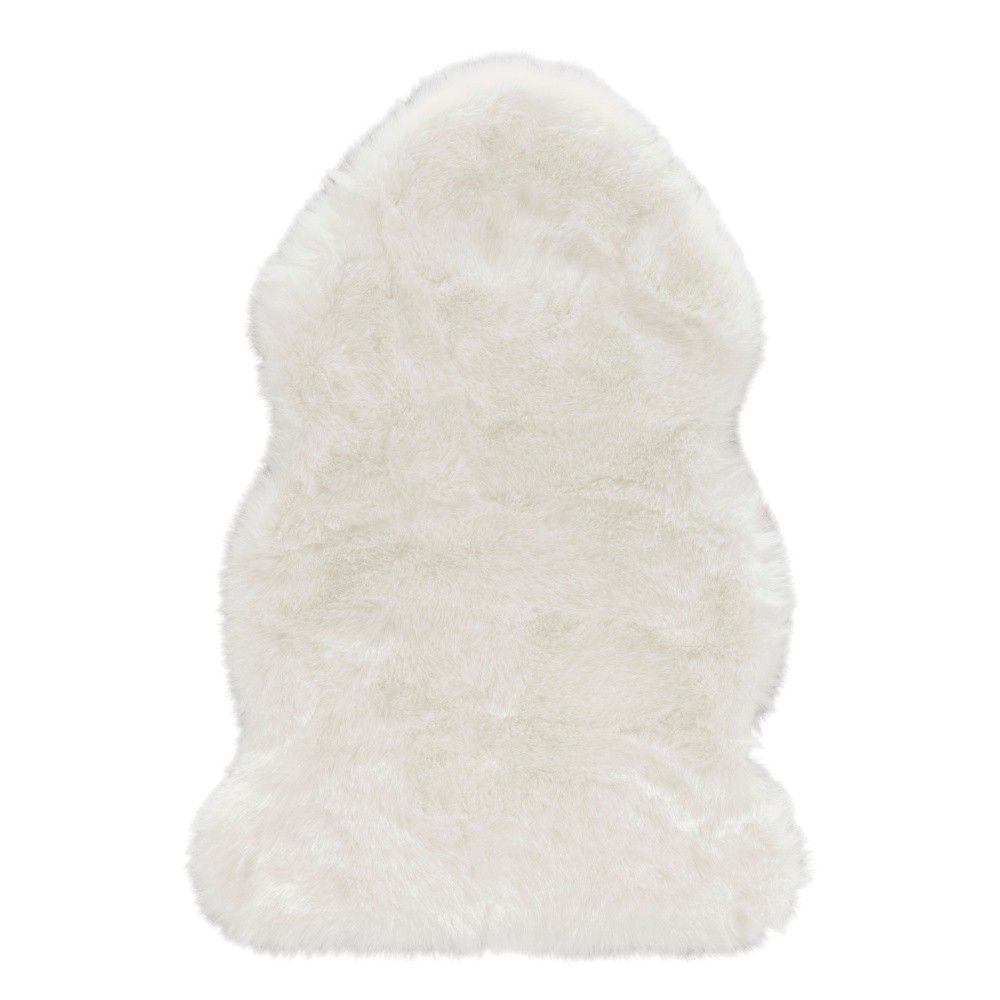 Bílá umělá kožešina Mint Rugs Uni Soft, 60 x 90 cm - Bonami.cz
