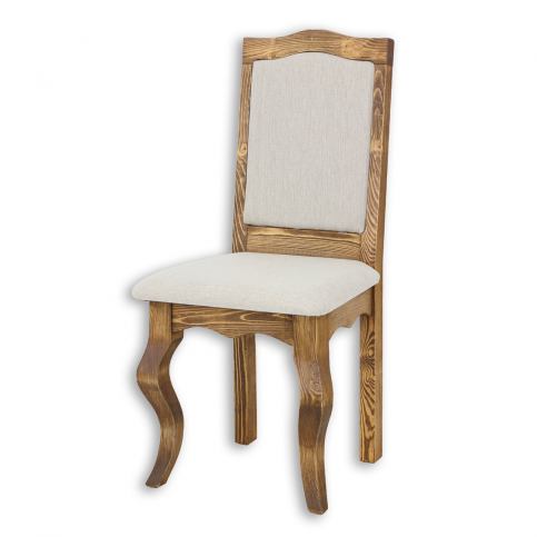 Jídelní židle rustikální LUD 15 - K03 bílá patina - Nábytek Harmonia s.r.o.