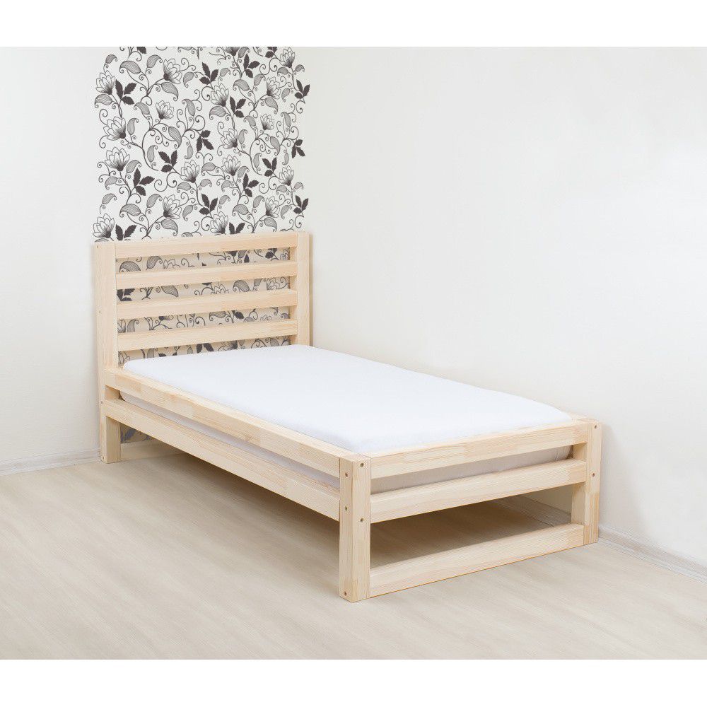 Dřevěná jednolůžková postel Benlemi DeLuxe Naturaleza, 200 x 90 cm - Bonami.cz