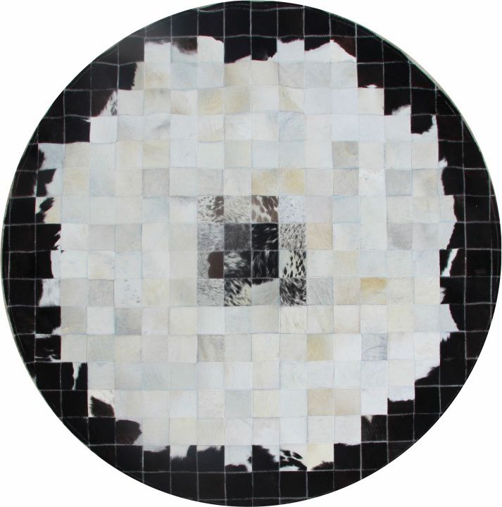 Luxusní koberec, pravá kůže, 150x150 cm, KŮŽE TYP 9 - M DUM.cz