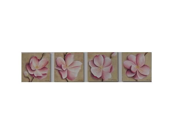 Obrazový set - Růžové květy - FORLIVING