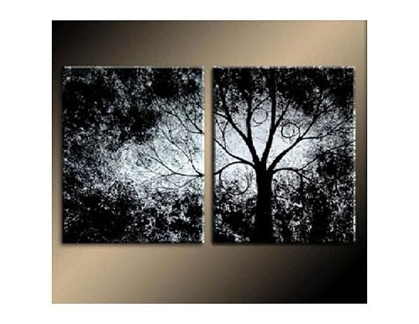 Vícedílné obrazy - Strom v noci - FORLIVING