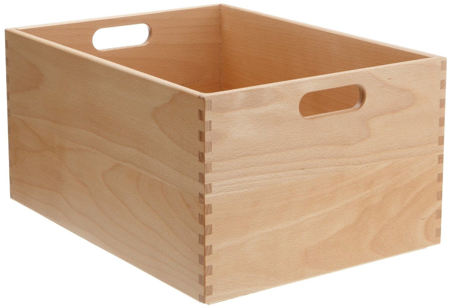 Dřevěná úložná krabička, 40 x 30 x 21 cm, ZELLER - EMAKO.CZ s.r.o.