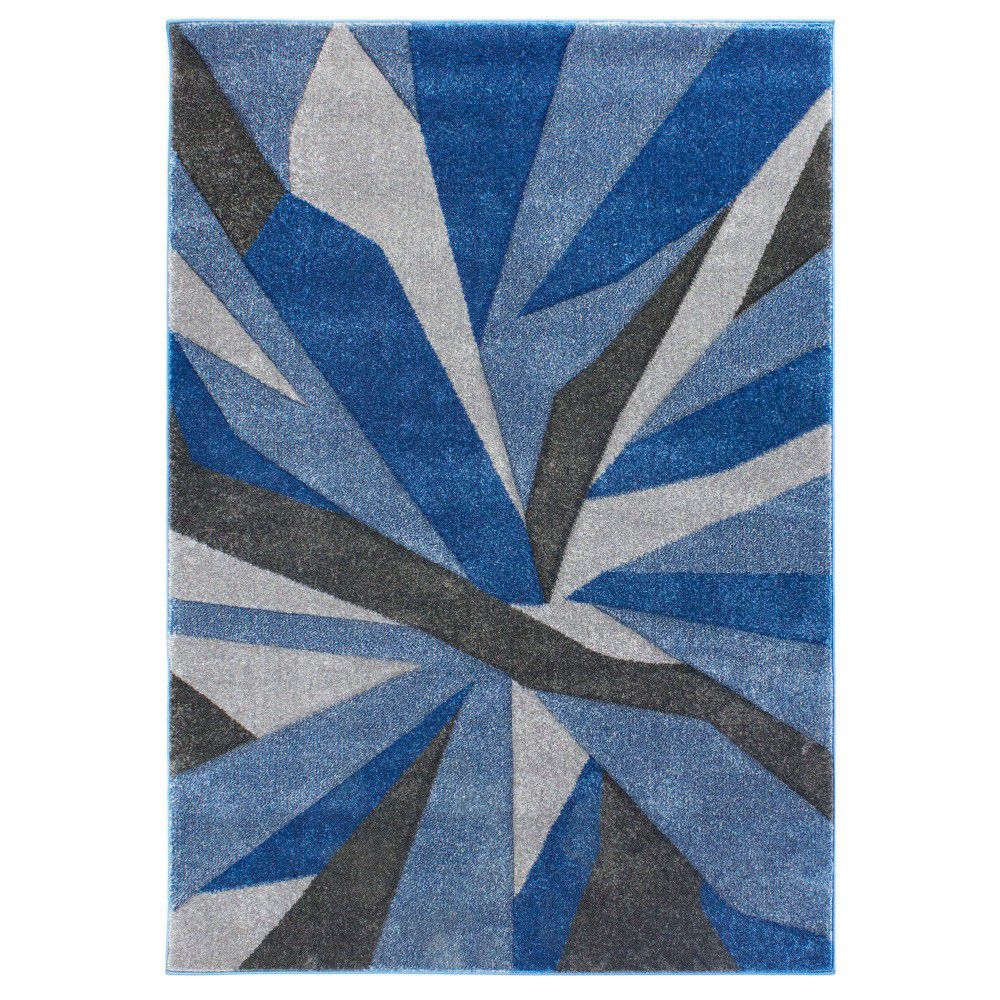 Modrošedý koberec Flair Rugs Shatter Blue Grey, 120 x 170 cm - Bonami.cz