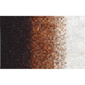 Luxusní koberec, pravá kůže, 170x240, KŮŽE TYP 7 Mdum