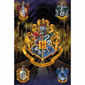 Plakát, Obraz - Harry Potter - Crests, (61 x 91.5 cm)