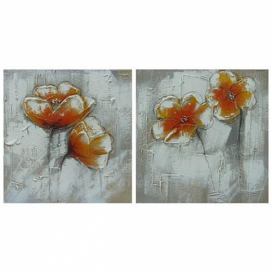 Obrazový set - Oranžové květy