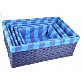 Vingo Úložný box modrý Rozměry (cm): 48x30, v. 18