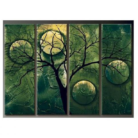 Vícedílné obrazy - Zelený strom FORLIVING