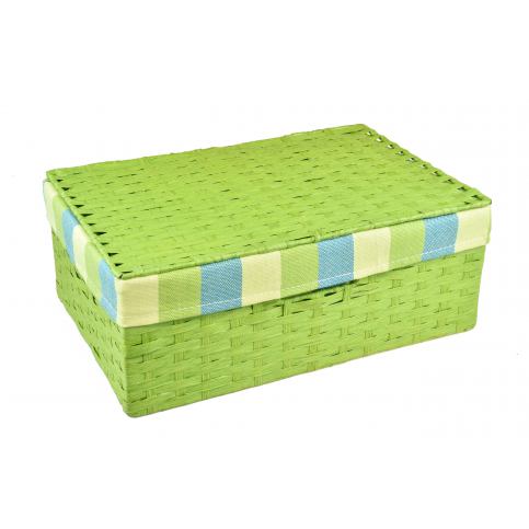 Vingo Úložný box s víkem zelený rozměry boxu (cm): Sada 53x33x19|48x30x17|40x27x15|36x24x13|30x21x11 - Vingo