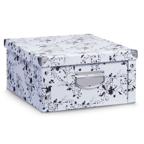 Box pro skladování, 40x33x17 cm, barva bílá, ZELLER - EMAKO.CZ s.r.o.