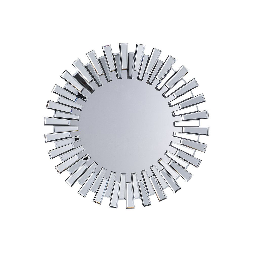 Nástěnné stříbrné zrcadlo ø70 cm CHOLET - Beliani.cz