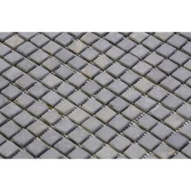 Divero Garth Mramorová mozaika - šedá 1 m2 - 30x30 cm