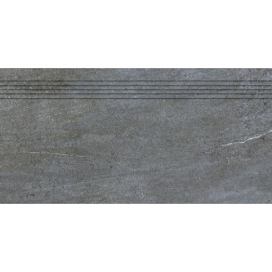 Schodovka Rako Quarzit tmavě šedá 40x80 cm mat DCP84738.1
