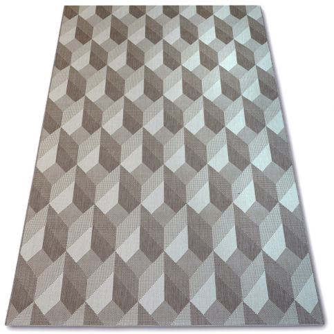  Kusový koberec Flat Cube béžový 160x230 - Z-ciziny.cz