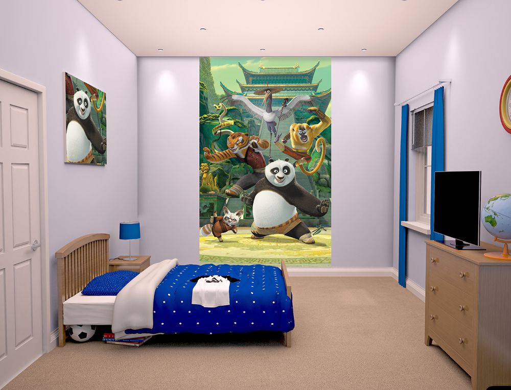 Walltastic Kung Fu Panda - fototapeta na zeď 152x243 cm (šířka x výška) - GLIX DECO s.r.o.