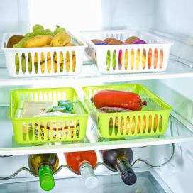 Die moderne Hausfrau Úložné košíky do lednice, sada 4 ks