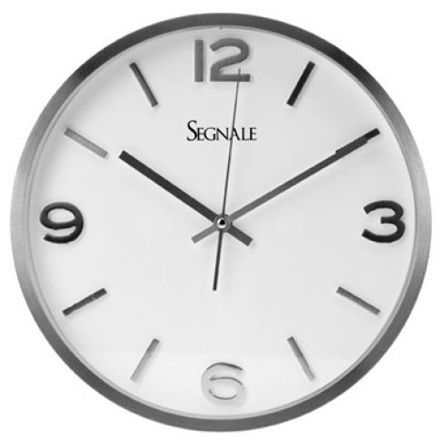 Kulaté nástěnné hodiny, SEGNALE, hliník, Ø 30 cm - EMAKO.CZ s.r.o.