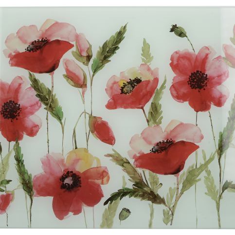 . Skleněné krájecí prkénko Waterflowers Pops, 40x30 cm - Alomi Design