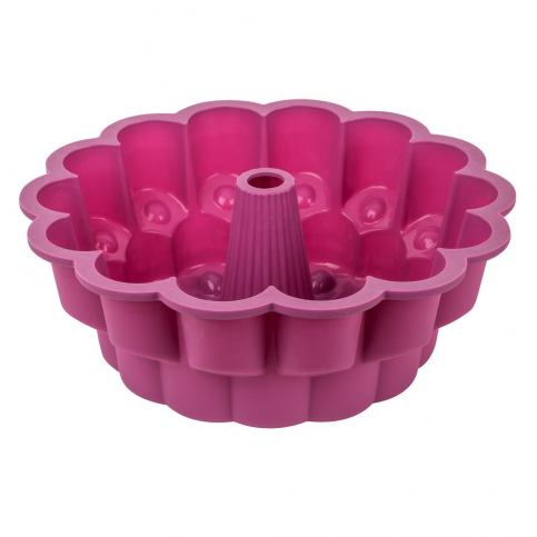 Fuchsiově růžová silikonová forma na bábovku Tantitoni It´s a cake, ⌀ 26 cm - Bonami.cz