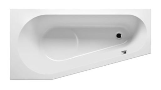 Asymetrická vana Riho Delta 160x80 cm akrylát pravá BB82 - Siko - koupelny - kuchyně