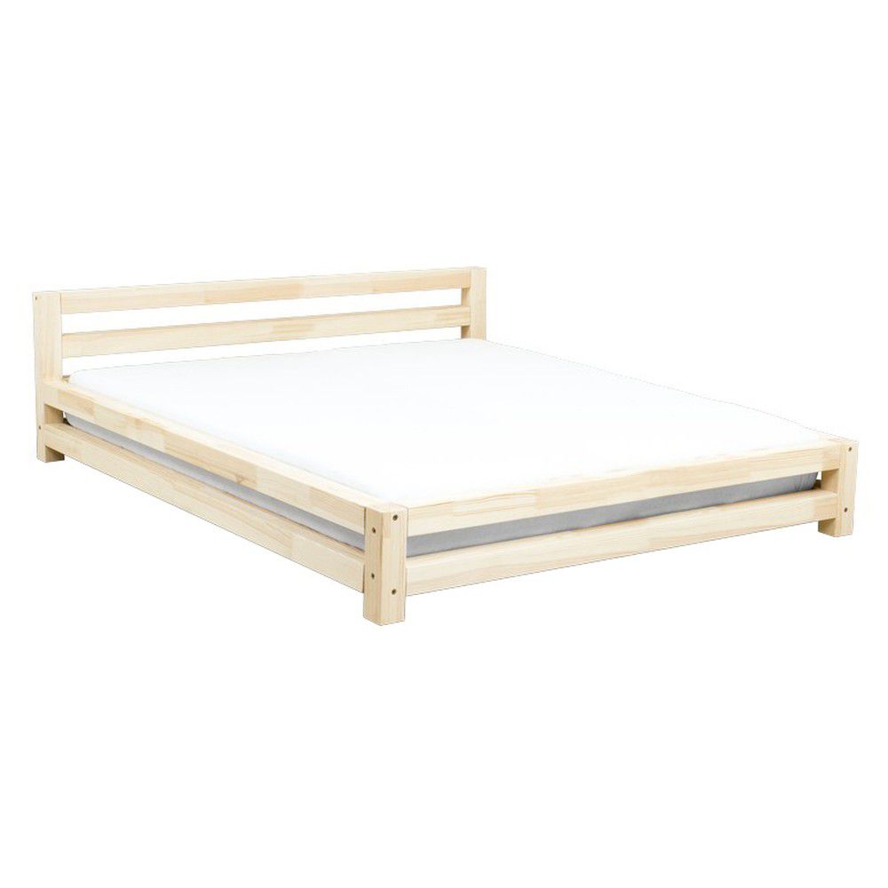 Dvoulůžková lakovaná postel z smrkového dřeva Benlemi Double, 160 x 200 cm - Bonami.cz