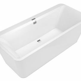 Volně stojící vana Villeroy & Boch Squaro 180x80 cm litý mramor UBQ180SQE7PDV-01