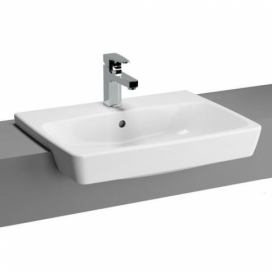 Polozápustné umyvadlo VitrA Metropole 60x46 cm otvor pro baterii uprostřed 5679-003-0001