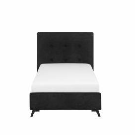 Čalouněná černá postel 90x200 cm AMBASSADOR