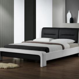  CASSANDRA 160 cm postel bílo - černá