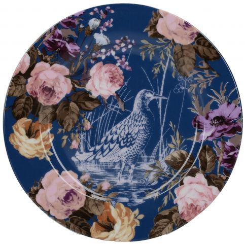 . Porcelánový dezertní talíř Bouquet Blue, 27x27x1 cm - Alomi Design