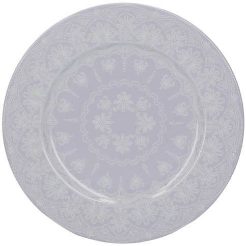 . Porcelánový dezertní talíř Bouquet Grey, 27x27x1 cm - Alomi Design