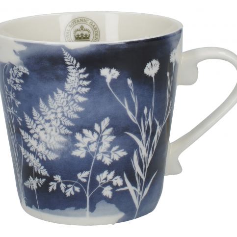 . Porcelánový hrnek Waterflowers Navy, 8,5x11,5x10 cm - Alomi Design