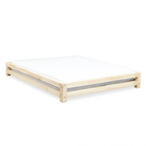 Dvoulůžková postel z lakovaného smrkového dřeva Benlemi JAPA, 180 x 200 cm - Bonami.cz