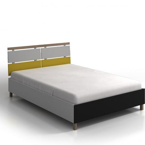 Dvoulůžková postel z borovicového a bukového dřeva SKANDICA Vaxholm, 160 x 200 cm - Bonami.cz