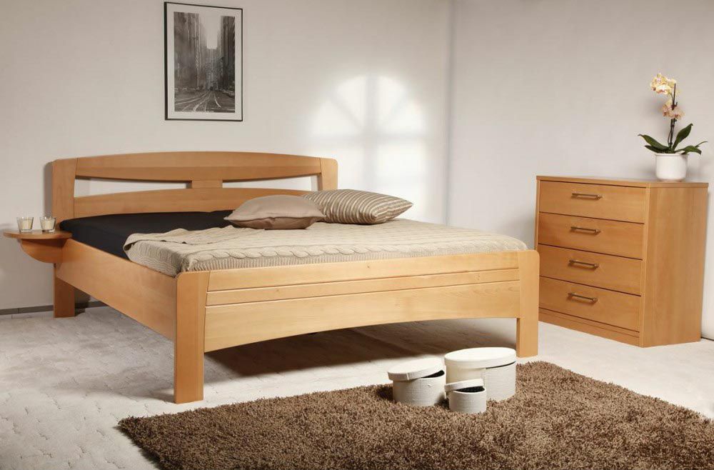 Masivní postel s úložným prostorem Evita 2 - 160/180 x 200cm - 180 x 200cm - Nábytek Harmonia s.r.o.