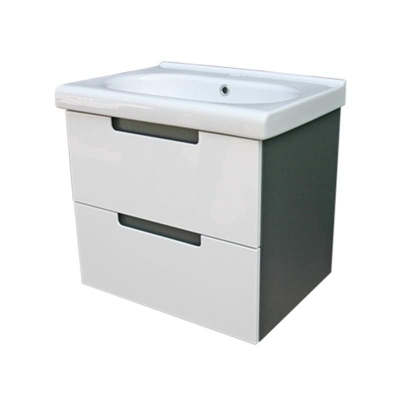 Falco Koupelnová skříňka s umyvadlem Provo D60 grafit/bílý lesk - ATAN Nábytek