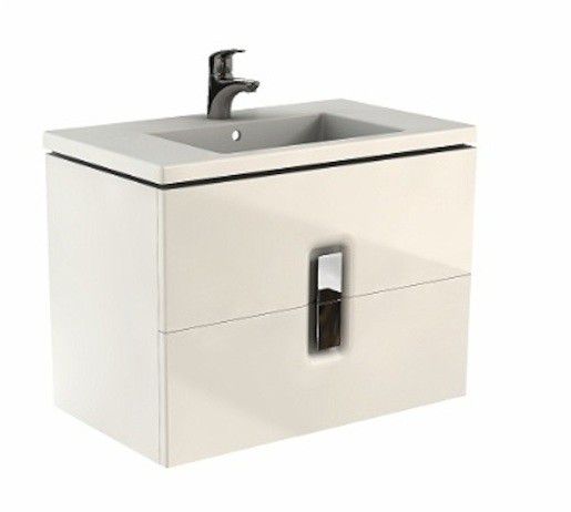 Koupelnová skříňka s umyvadlem Kolo Twins 80x60 cm bílá lesk SIKONKOTW802BL - Siko - koupelny - kuchyně