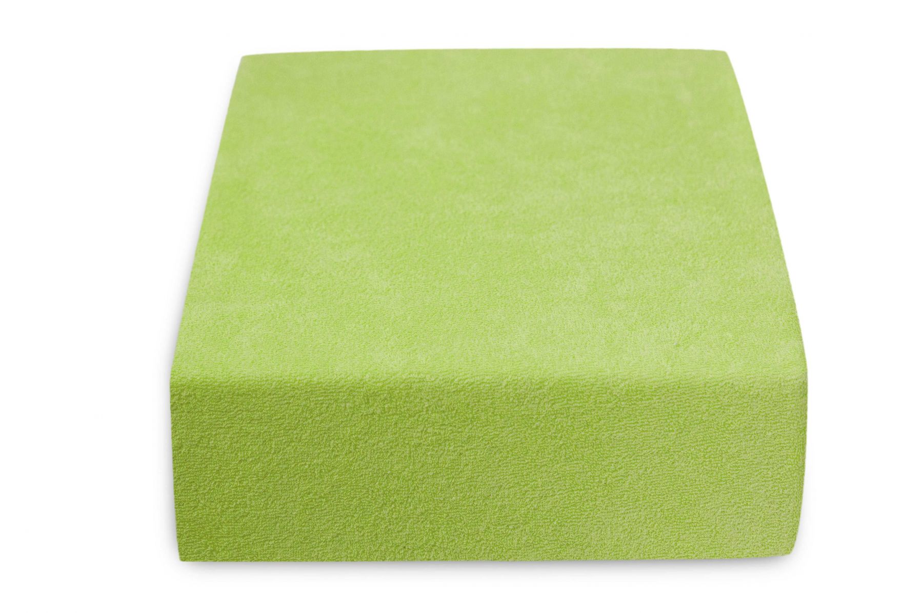 Froté prostěradlo zelené 180x200 cm Gramáž (hustota vlákna): Lux (190 g/m2) - Výprodej Povlečení