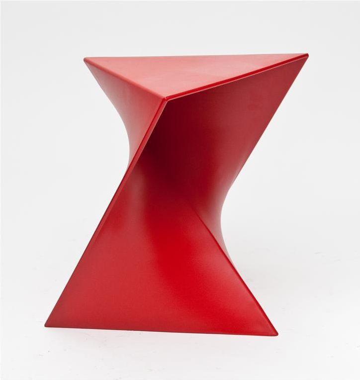 Mørtens Furniture Konferenční stolek Snett, 44 cm, červená Barva: červená - M DUM.cz
