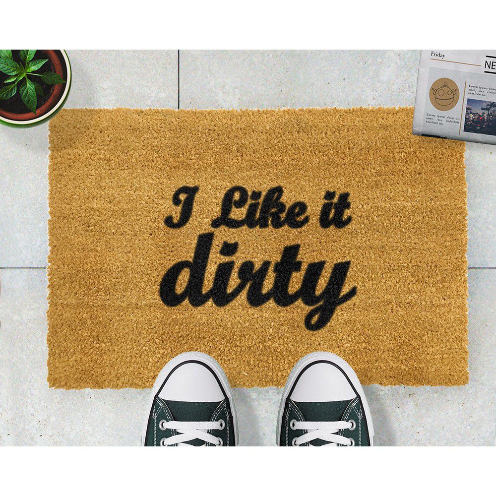 Rohožka z přírodního kokosového vlákna Artsy Doormats I Like It Dirty, 40  x  60 cm - Bonami.cz