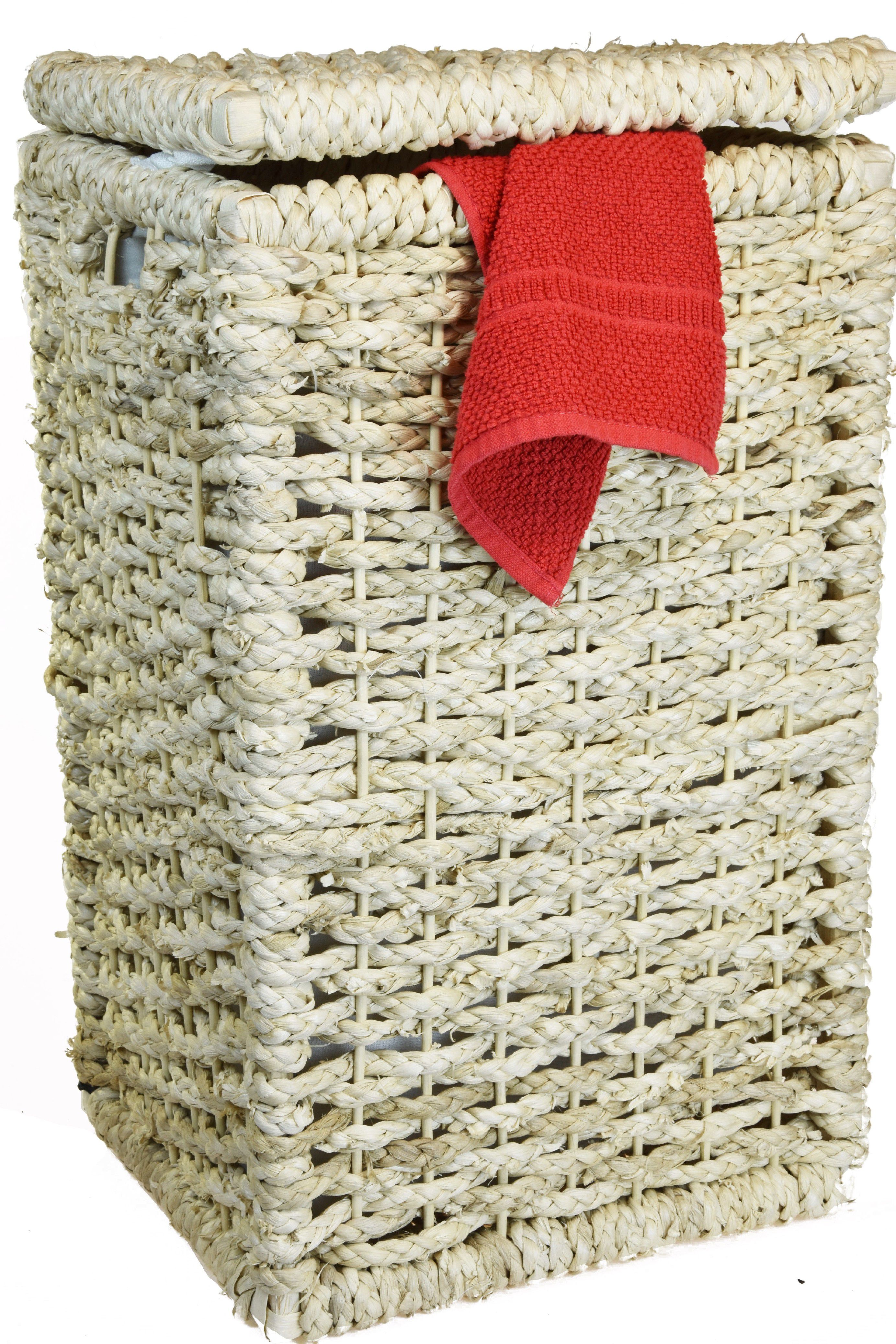 Vingo Koš na prádlo z kukuřičného šustí hranatý Rozměry (cm): 35x30, v. 60 - Vingo